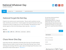 Tablet Screenshot of nationalwhateverday.com